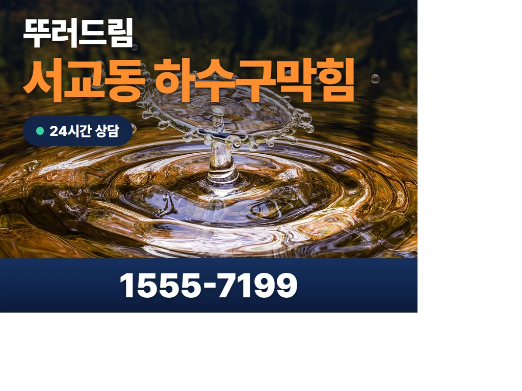 서교동 하수구막힘 현장