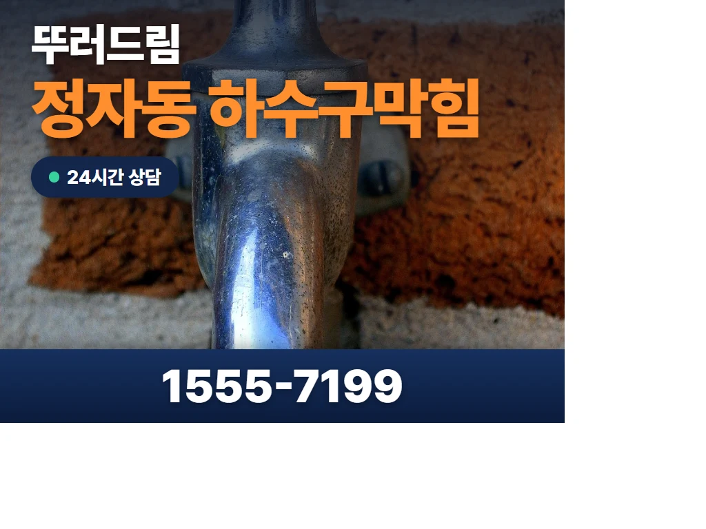 정자동 하수구막힘 현장